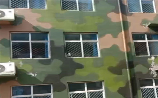 沙坪坝墙面军用迷彩施工方案